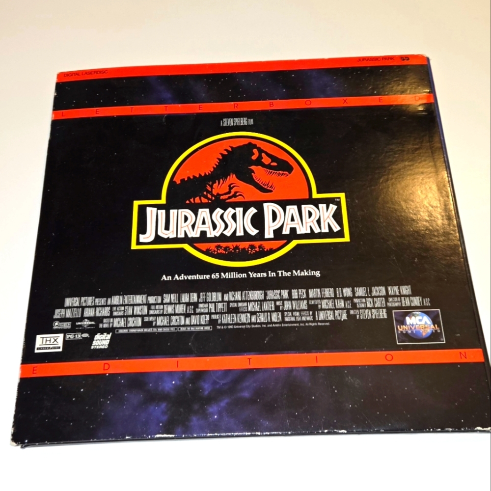 Jurassic Park motion picture laserdisc